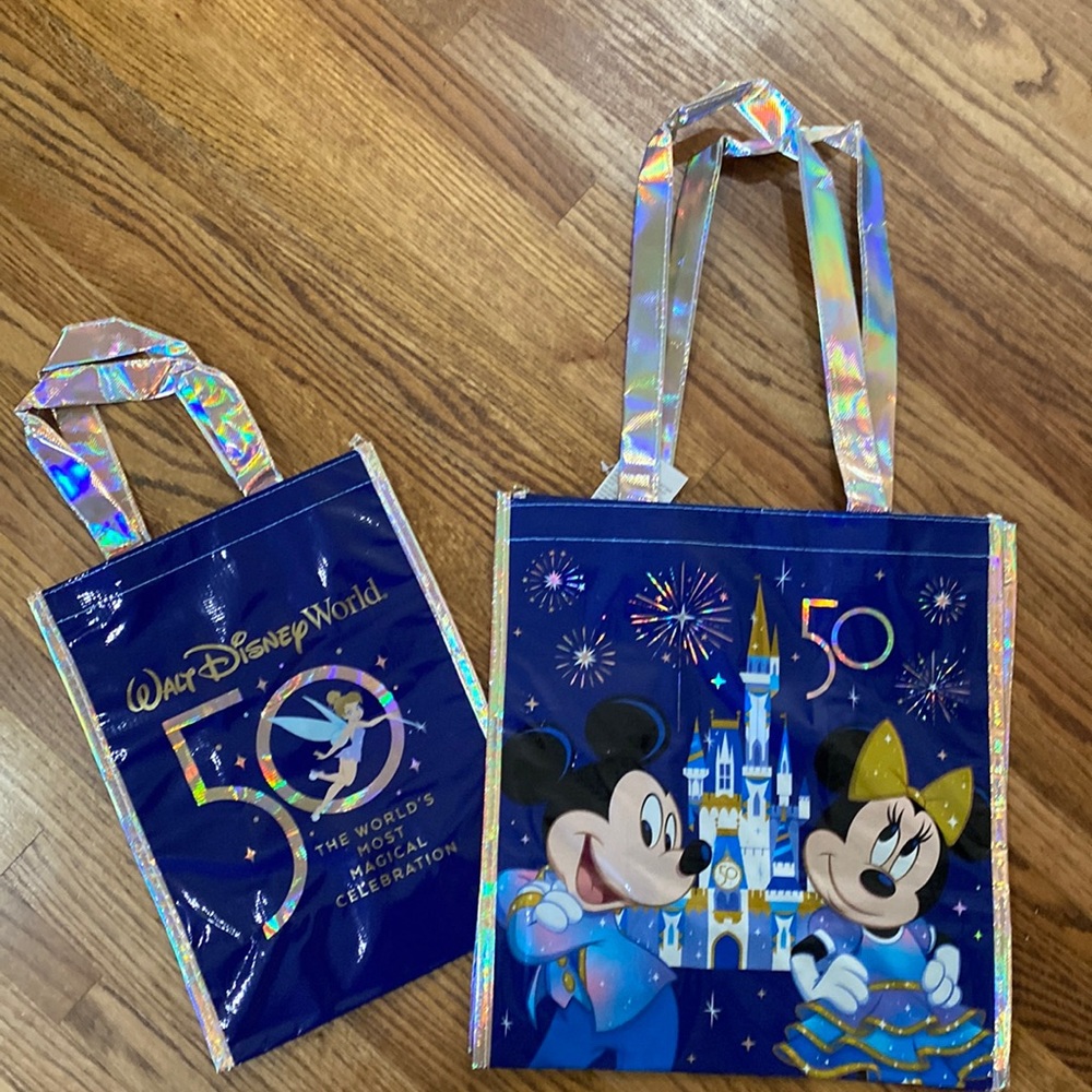 New Walt Disney World 50th anniversary tote bags
